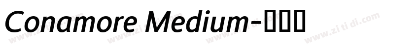 Conamore Medium字体转换